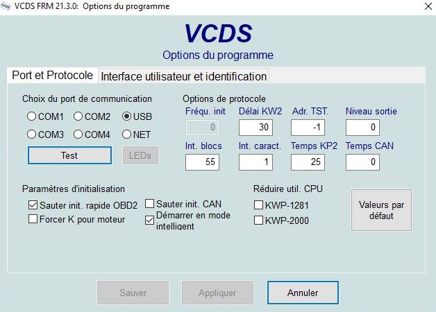 Outils Diagnostic Auto Lecteur Code Défaut Voiture, OBD2 Scanner Vcds